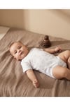 - 2'li Kısa Kol Bebek Body Seti | Kuzu & Bulut Motifli