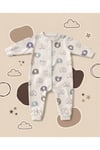 - Patikli Bebek Tulumu | Fil Motifli