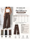 Gabardin İnce Kemeri Lastikli Pantolon