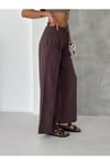 Gabardin İnce Kemeri Lastikli Pantolon