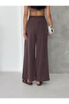 Gabardin İnce Kemeri Lastikli Pantolon