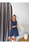 Gabardin İnce Şort Ve Atlet Takım