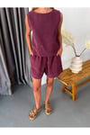Gabardin İnce Şort Ve Atlet Takım