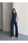 Modal Pike Büzgülü İnce Pantolon Ve T-Shirt Takım