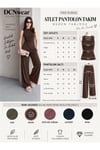 Modal Pike Büzgülü İnce Pantolon Ve T-Shirt Takım