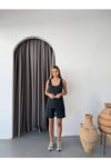 Modal Pike İnce Şort Ve Atlet Takım