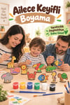 12'li Ahşap Boyama Figürleri Hayvanlar ve Denizaltı Seti Akrilik Boya ve Fırça Hediyeli Eğitici Hobi Seti