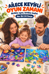 2'li 64 Parça Gezegen ve Denizaltı Temalı Puzzle Seti 27,5x19,5 cm Çocuk Eğitici Yapboz Oyunu