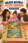 2'li 64 Parça Meyve ve Orman Temalı Puzzle Seti 27,5x19,5 cm Çocuk Eğitici Yapboz Oyunu