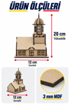 3D Boyanabilir Ahşap Kız Kulesi Maketi Kendin Yap Eğitici Oyuncak