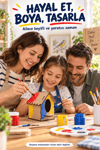 3D Boyanabilir Ahşap Kuş Evi Maketi Kendin Yap Eğitici Oyuncak