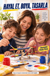 3D Boyanabilir Ahşap Tek Kanatlı Uçak Maketi Kendin Yap Eğitici Oyuncak