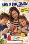 3D Boyanabilir Ahşap Yelkenli Gemi Maketi Kendin Yap Eğitici Oyuncak