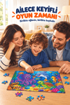 48 Parça Deniz Dostları Temalı Puzzle Çocuk Eğitici Yapboz Oyunu 27,5x19,5 Cm