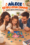 48 Parça Masal Şatosu Temalı Puzzle Çocuk Eğitici Yapboz Oyunu 27,5x19,5 Cm