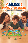 48 Parça Neşeli Futbolcular Temalı Puzzle Çocuk Eğitici Yapboz Oyunu 27,5x19,5 Cm