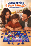 48 Parça Uzay Macerası Temalı Puzzle Çocuk Eğitici Yapboz Oyunu 27,5x19,5 Cm