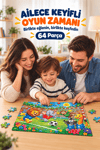 64 Parça Neşeli Futbolcular Temalı Puzzle Çocuk Eğitici Yapboz Oyunu 27,5x19,5 Cm 