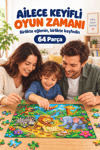 64 Parça Safari Kaşifler Temalı Puzzle Çocuk Eğitici Yapboz Oyunu 27,5x19,5 Cm 