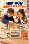 6'lı Ahşap Akıl, Zeka ve Strateji Oyun Seti – Reversi, Kızma Birader, Dama, Tic Tac Toe ve Koridor Oyunu