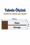 6'Lı Ofis Alanları Oda Kapı İsimliği Yönlendirme Tabelası Levhası Seti 25x9cm