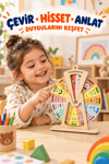 Ahşap Duygu Çarkı – Nasıl Hissediyorum Yüz İfadeleri ve Duyguları Öğreniyorum Eğitici Çocuk Oyuncağı