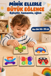 Ahşap Eğitici 3D Puzzle 5’li Set – 5 Parçalı Öğretici Ahşap Yapboz Oyuncak