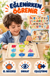 Ahşap Eğitici 6 Parçalı Puzzle Seti – Alfabe, Geometrik Şekiller, Çiftlik Hayvanları, Okyanus Canlıları ve Safari Hayvanları Yapboz Oyuncak
