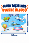 Ahşap Eğitici Hava Taşıtları Sök Tak Bultak Puzzle – Çocuklar İçin Öğretici Hava Araçları Yapboz Oyuncak