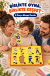 Ahşap Eğitici Meslekler Sök Tak Puzzle – Çocuklar İçin Öğretici Meslekleri Tanıma Yapboz Oyuncağı