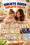 Ahşap Eğitici Öğretici 10 Parça Mega Puzzle Seti – Alfabe, Sayılar ve Güneş Sistemi Karışık Ahşap Yapboz Oyuncak