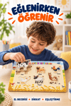 Ahşap Eğitici Öğretici 4’lü Puzzle Seti – Alfabe, Sayılar, Geometrik Şekiller ve Çiftlik Hayvanları Yapboz Oyuncak