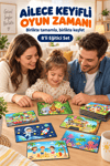 Ahşap Eğitici Puzzle 8’li Set – 6 Parçalı Çocuk Yapboz Oyuncak, Öğretici Ahşap Puzzle Seti