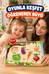 Ahşap Eğitici Sebzeler Puzzle – Sebzeleri Öğreniyorum Renkli Öğretici Ahşap Yapboz Oyuncak