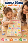 Ahşap Eğitici Türkçe Alfabe Puzzle – 29 Harf Renkli Öğretici Harfleri Öğreniyorum Ahşap Yapboz Oyuncak