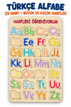 Ahşap Eğitici Türkçe Alfabe Puzzle – 29 Harf Renkli Öğretici Harfleri Öğreniyorum Ahşap Yapboz Oyuncak
