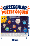 Ahşap Güneş Sistemi ve Gezegenler Eğitici Puzzle – Çocuklar İçin Solar Sistem Sök Tak Bultak Yapboz Oyuncak