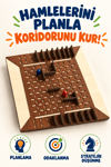 Ahşap Koridor Labirent Oyunu – Çocuklar ve Yetişkinler İçin Akıl, Zeka ve Strateji Geliştirici Eğitici Kutu Oyunu