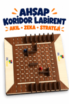 Ahşap Koridor Labirent Oyunu – Çocuklar ve Yetişkinler İçin Akıl, Zeka ve Strateji Geliştirici Eğitici Kutu Oyunu