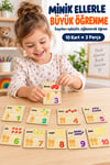 Ahşap Sayılar Eşleştirme Puzzle 3’lü Set – 10 Çift Eğitici Öğretici Sayı Eşleştirme Yapboz Oyuncak