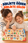 Ahşap Türkçe Alfabe 29 Harf Eğitici Sök Tak Puzzle – Alfabeyi Öğreniyorum Harf Eşleştirme Bultak Yapboz Oyuncak