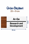Ar-Ge Ofis Oda Kapı İsimliği Yönlendirme Tabelası Levhası 25x9cm