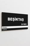 Beşiktaş Yazılı Ahşap Poster Dekoratif Duvar Tablosu 13x27 Cm Poster