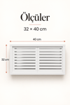 Dekoratif Modem ve Sigorta Saklama Kutusu Kablo Wifi Gizleme 40x35 Cm