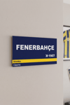 Fenerbahçe Yazılı Ahşap Poster Dekoratif Duvar Tablosu 13x27 Cm Poster