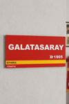 Galatasaray Yazılı Ahşap Poster Dekoratif Duvar Tablosu 13x27 Cm Poster