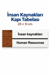 İnsan Kanakları Ofis Oda Kapı İsimliği Yönlendirme Tabelası Levhası 25x9cm