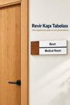 Revir Ofis Oda Kapı İsimliği Yönlendirme Tabelası Levhası 25x9cm