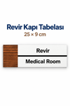 Revir Ofis Oda Kapı İsimliği Yönlendirme Tabelası Levhası 25x9cm