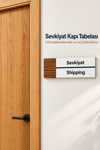 Sevkiyat Ofis Oda Kapı İsimliği Yönlendirme Tabelası Levhası 25x9cm